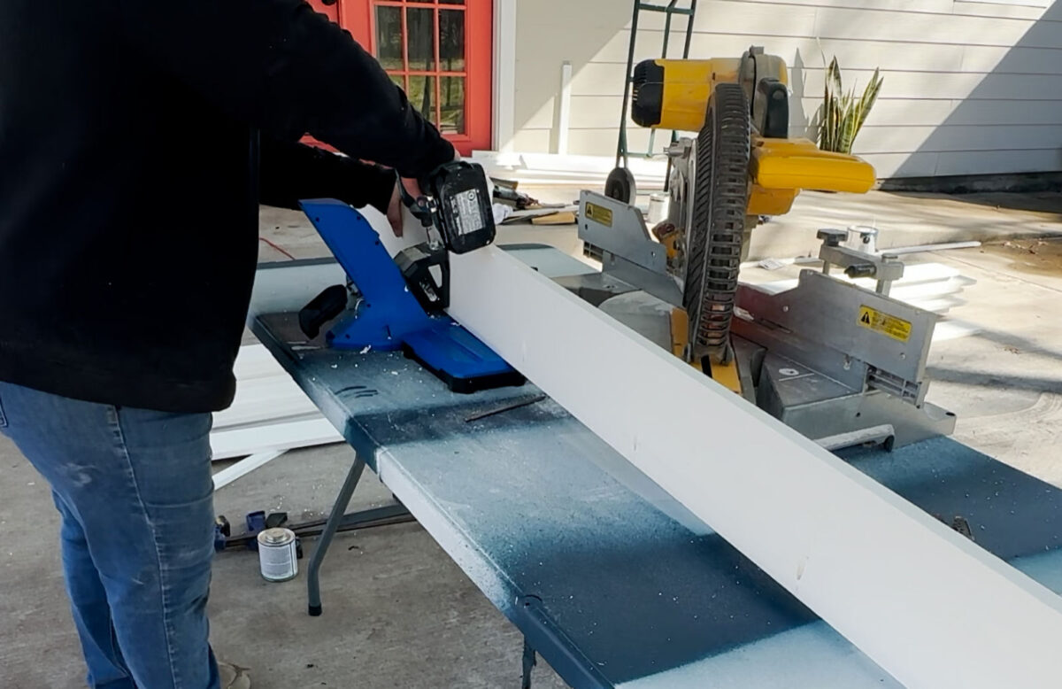 Using PVC boards as skirting on backyard shed