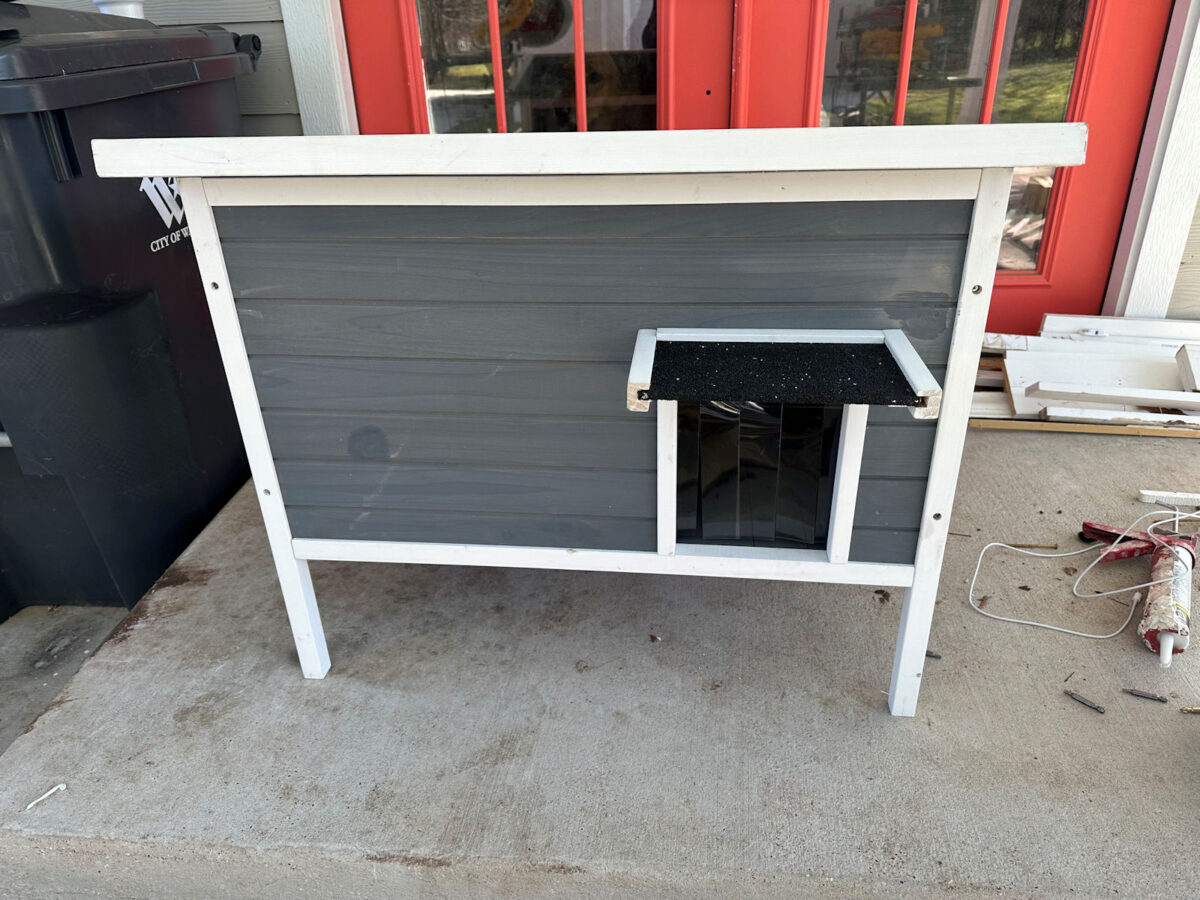 A very good stray/feral cat house from Amazon