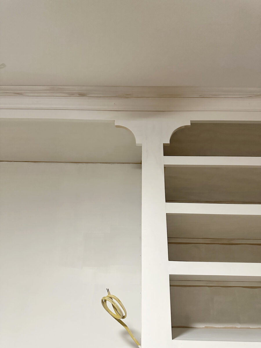 Easy DIY corbels for cabinets