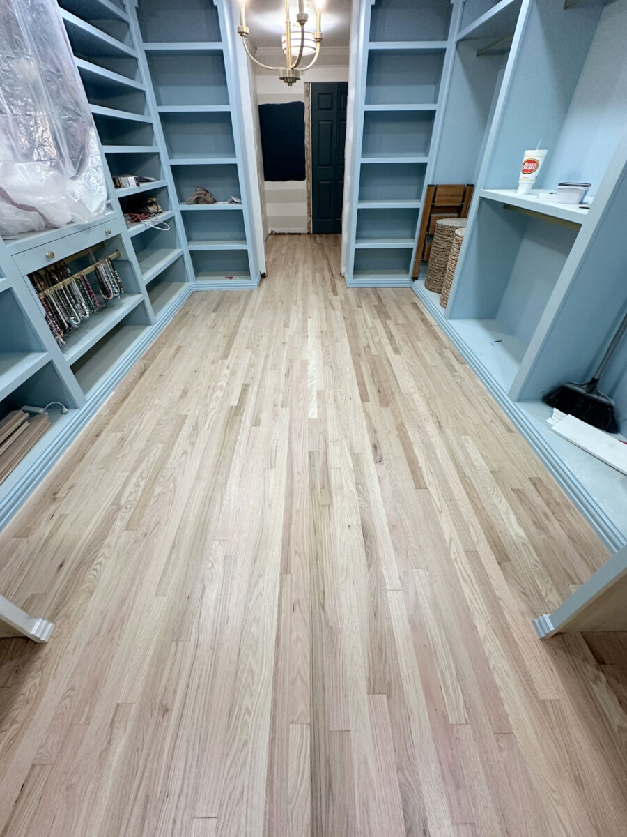 Bona Natural Seal on red oak with no Red Out used